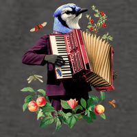 Blue Bird Fancy Animal Musician Vector Backpack