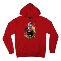 Blue Bird Fancy Animal Musician Hoodie