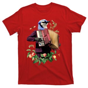 Blue Bird Fancy Animal Musician T-Shirt