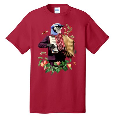 Blue Bird Fancy Animal Musician Tall T-Shirt