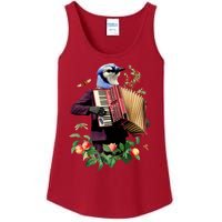 Blue Bird Fancy Animal Musician Ladies Essential Tank