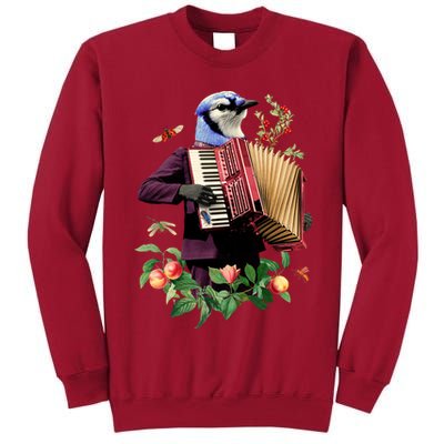 Blue Bird Fancy Animal Musician Tall Sweatshirt