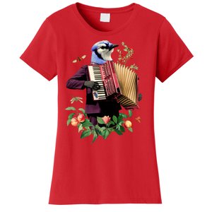 Blue Bird Fancy Animal Musician Women's T-Shirt