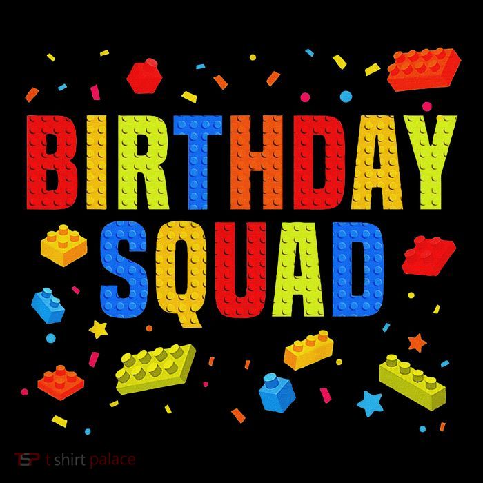 Brick Builder Funny Blocks Master Builder Birthday Squad Button