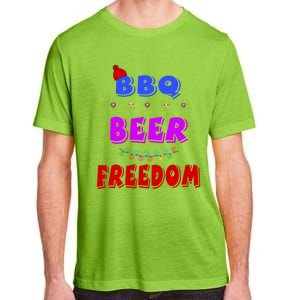 Bbq Beer Freedom America Christmas Cool Gift Adult ChromaSoft Performance T-Shirt