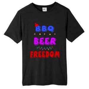 Bbq Beer Freedom America Christmas Cool Gift Tall Fusion ChromaSoft Performance T-Shirt