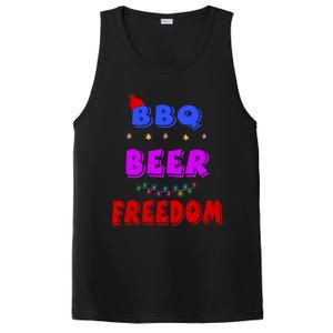 Bbq Beer Freedom America Christmas Cool Gift PosiCharge Competitor Tank