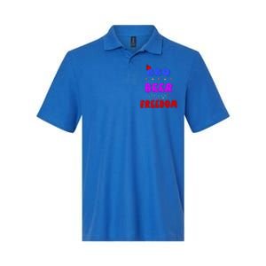 Bbq Beer Freedom America Christmas Cool Gift Softstyle Adult Sport Polo