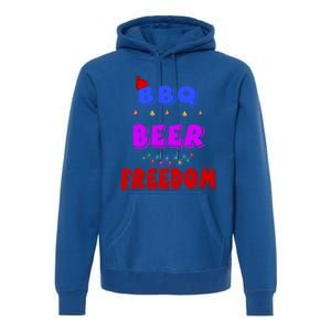 Bbq Beer Freedom America Christmas Cool Gift Premium Hoodie