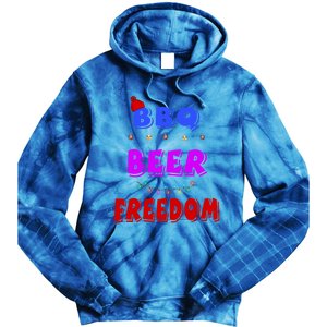 Bbq Beer Freedom America Christmas Cool Gift Tie Dye Hoodie