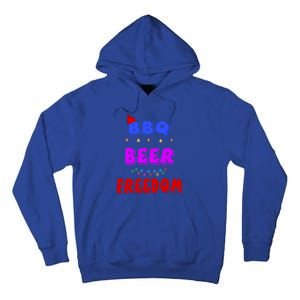 Bbq Beer Freedom America Christmas Cool Gift Tall Hoodie