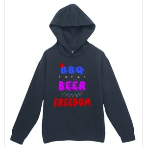 Bbq Beer Freedom America Christmas Cool Gift Urban Pullover Hoodie