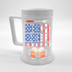 Bbq Beer Freedom America Usa Party 4th Of July Meaningful Gift Beer Stein