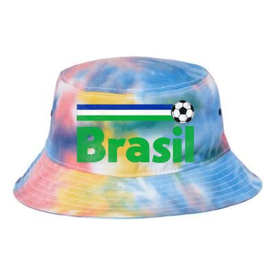 Brasil Brazil Fan Retro Vintage Flag Tie Dye Newport Bucket Hat