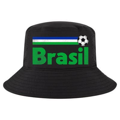 Brasil Brazil Fan Retro Vintage Flag Cool Comfort Performance Bucket Hat