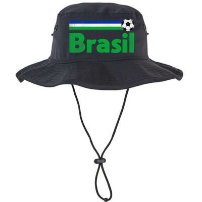 Brasil Brazil Fan Retro Vintage Flag Legacy Cool Fit Booney Bucket Hat