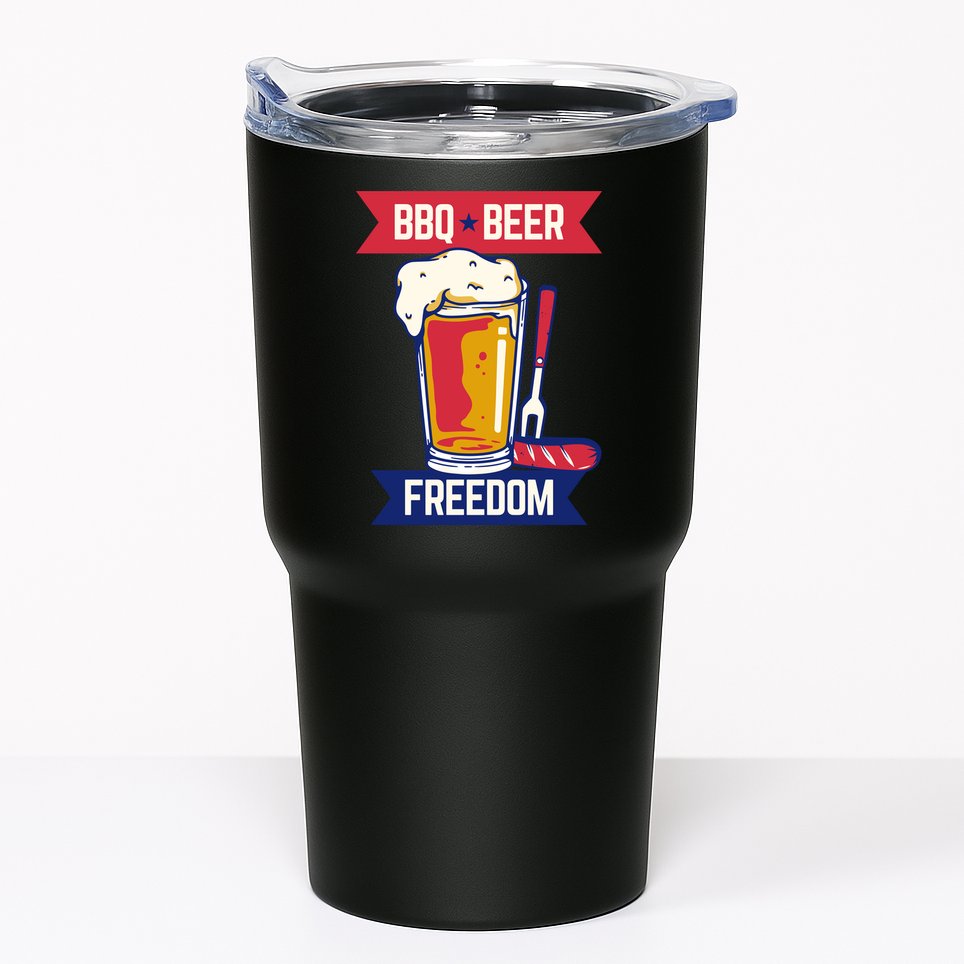 BBQ Beer Freedom America USA Party Summer Tumbler