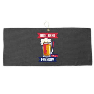 BBQ Beer Freedom America USA Party Summer Large Microfiber Waffle Golf Towel