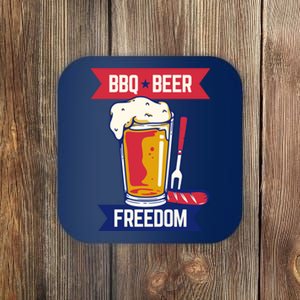 BBQ Beer Freedom America USA Party Summer Coaster