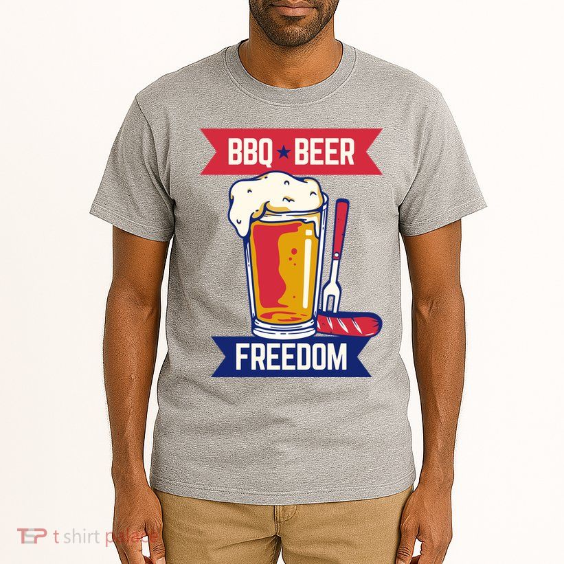 BBQ Beer Freedom America USA Party Summer Tall T-Shirt