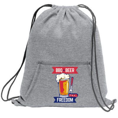 BBQ Beer Freedom America USA Party Summer Sweatshirt Cinch Pack Bag