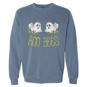 Boo Bees Funny Couples Halloween Garment-Dyed Sweatshirt