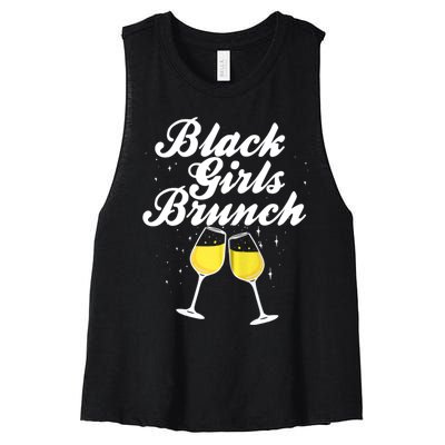 Black Brunch Funny Mimosa Black Brunch Women's Racerback Cropped Tank