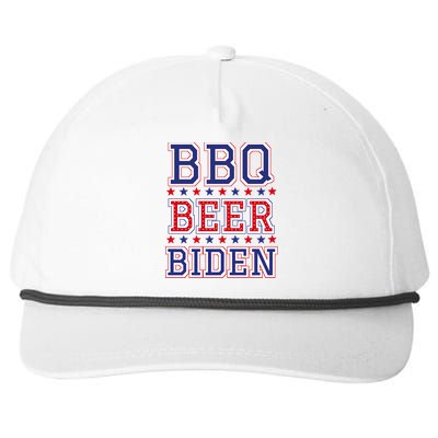 Bbq Beer Freedom Biden Screaming News Guy Election Meaningful Gift Snapback Five-Panel Rope Hat