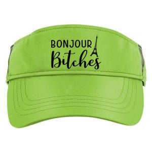 Bonjour Bitches Funny French Person Funny Bachelorette Gift Adult Drive Performance Visor