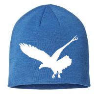 Beautiful Black Flying Eagle Bird Silhouette Gift Sustainable Beanie