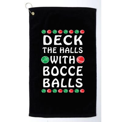 Bocce Balls Funny Italian Christmas Cute Gift Platinum Collection Golf Towel