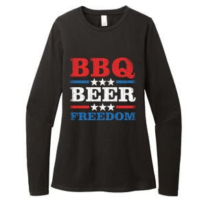 Bbq Beer Freedom Usa Party Gift Great Gift Womens CVC Long Sleeve Shirt