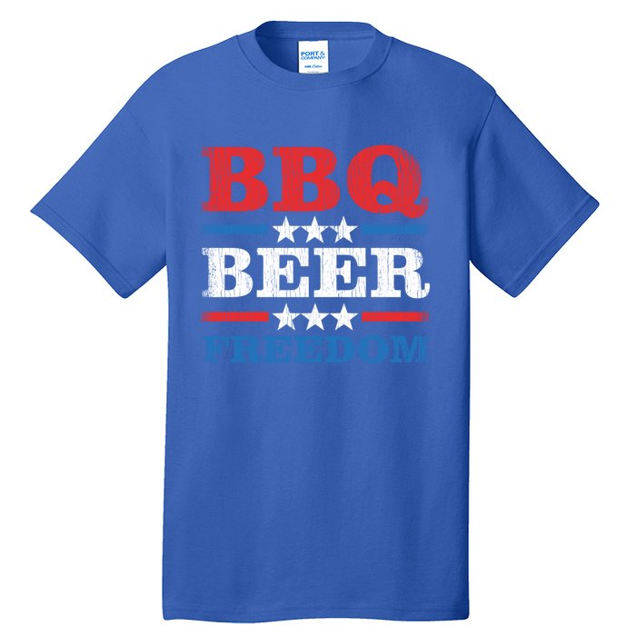 Bbq Beer Freedom Usa Party Gift Great Gift Tall T-Shirt