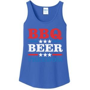 Bbq Beer Freedom Usa Party Gift Great Gift Ladies Essential Tank