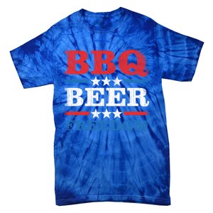 Bbq Beer Freedom Usa Party Gift Great Gift Tie-Dye T-Shirt