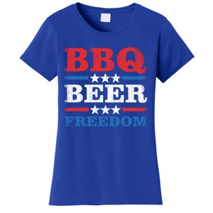 Bbq Beer Freedom Usa Party Gift Great Gift Women's T-Shirt