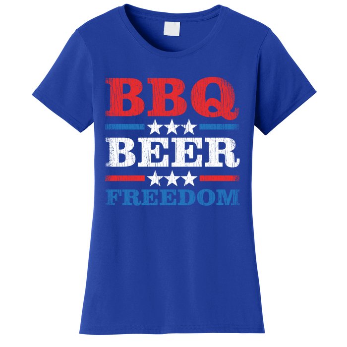 Bbq Beer Freedom Usa Party Gift Great Gift Women's T-Shirt