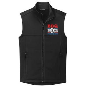 Bbq Beer Freedom Usa Party Gift Great Gift Collective Smooth Fleece Vest