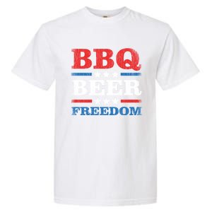 Bbq Beer Freedom Usa Party Gift Great Gift Garment-Dyed Heavyweight T-Shirt