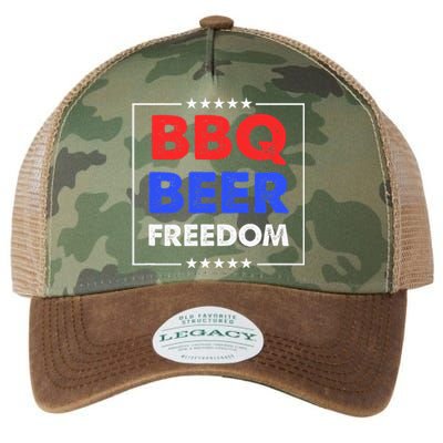 BBQ Beer Freedom Legacy Tie Dye Trucker Hat