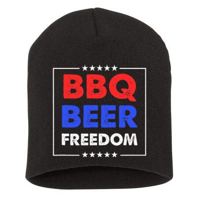 BBQ Beer Freedom Short Acrylic Beanie