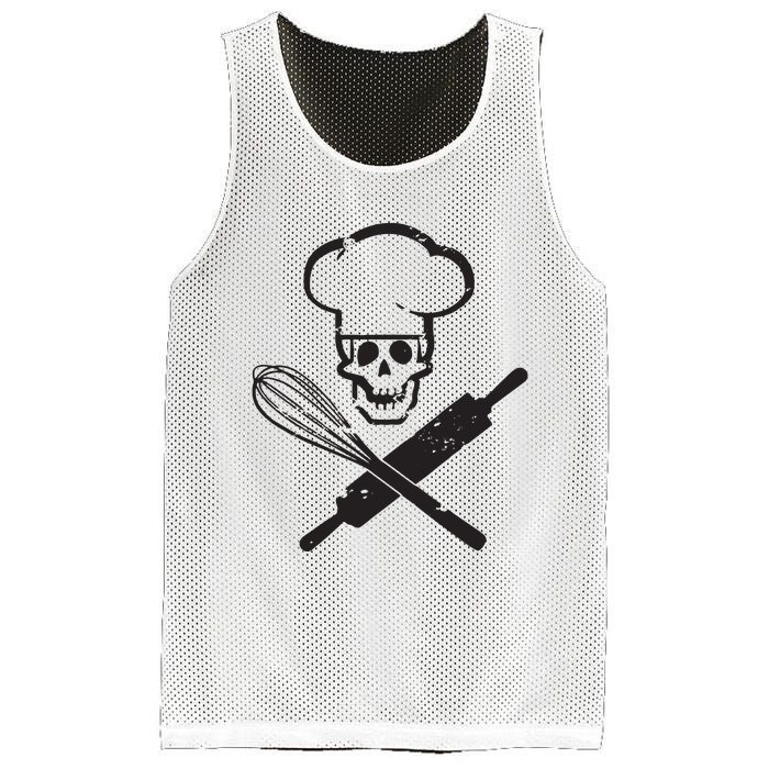 Badass Baker Funny Baking I Love Baking Humor Mesh Reversible Basketball Jersey Tank