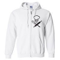 Badass Baker Funny Baking I Love Baking Humor Full Zip Hoodie