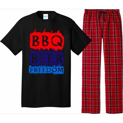 Bbq Beer Freedom For All Americans Gift Pajama Set