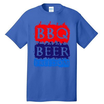 Bbq Beer Freedom For All Americans Gift Tall T-Shirt