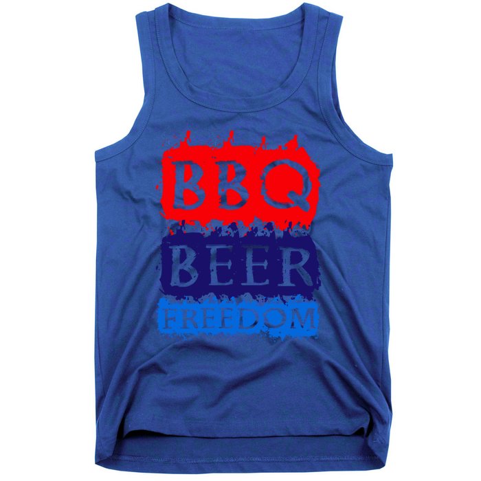 Bbq Beer Freedom For All Americans Gift Tank Top