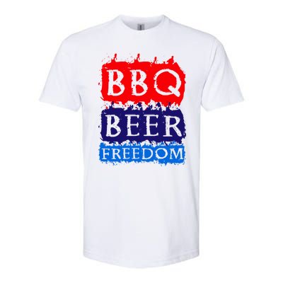 Bbq Beer Freedom For All Americans Gift Softstyle® CVC T-Shirt