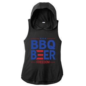 Bbq Beer Freedom Funny America 2020 Proud American Gift Ladies PosiCharge Tri-Blend Wicking Draft Hoodie Tank