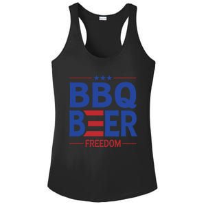 Bbq Beer Freedom Funny America 2020 Proud American Gift Ladies PosiCharge Competitor Racerback Tank