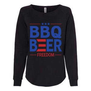 Bbq Beer Freedom Funny America 2020 Proud American Gift Womens California Wash Sweatshirt